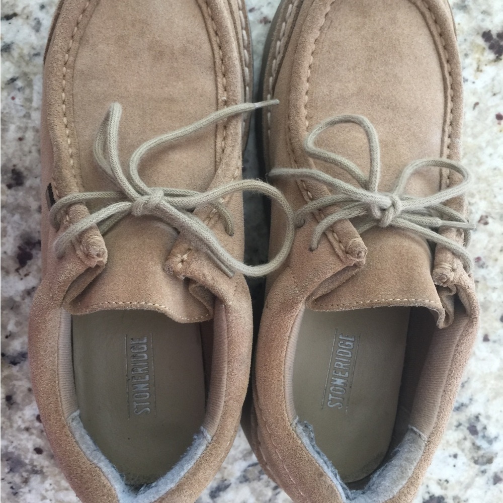 Stoneridge Platform Tan suede